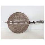 Vintage cast iron stove damper