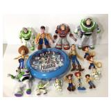 Toy Story figures and clock lot