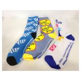 Three pairs of Beatles socks new
