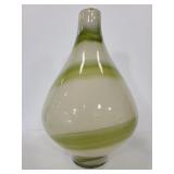 Art Deco glass swirl vase