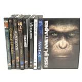 Lot of nine assorted DVDs