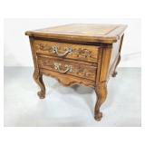 Wooden bedside table french provincial style