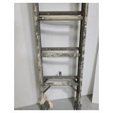 Large aluminum extension ladder