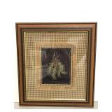 Framed Rosemary herbal bouquet II print