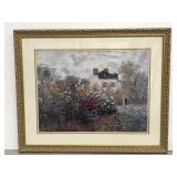 The Garden of Monet at Argenteuil framed print