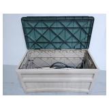 Suncast plastic outdoor chest w/ hose