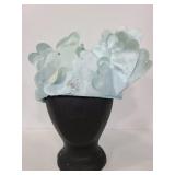 Vintage light blue ladies hat