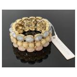 Ann Taylor 3-tier stone wrap bracelet - NEW