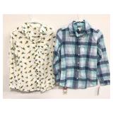 Two new Cat & Jack boys button up shirts