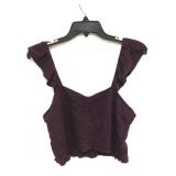 New with tags Wild Fable plum colored crop top