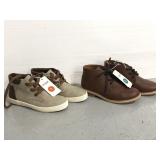 Two pairs of Cat & Jack boys high top dress shoes
