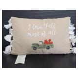 I love Fall most of all decor pillow
