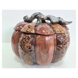 Ceramic pumpkin cookie jar