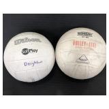 Wilson and Tachikara volley balls