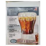 Unbreakable 3.5 gallon beverage dispenser