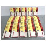 Thirty packs of Avery red bordered binder labels