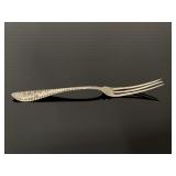 Extra coin silver plate antique strawberry fork
