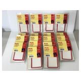 Lot of Avery red bordered binder labels