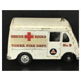 Vintage Tonka rescue squad ambulance 1956