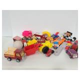 Assorted vintage kids toys