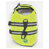 Paws Aboard florescent dog life jacket