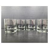 Set of 4 Jack Daniels rocks glasses