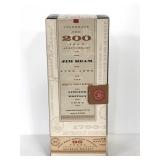 Jim beam 200th anniversary bottle & box