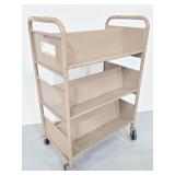 Harco of Garrett metal rolling book cart