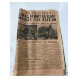 Vintage Detroit newspapers