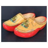 Vintage wooden shoes made in Holland