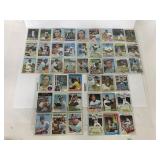 Lot of vintage baseball cards 5 sheets