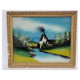 Antique reversed painting