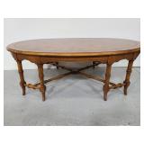 Vintage 8 leg wood coffee table