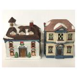 1991 National Rennoc Christmas village buildings