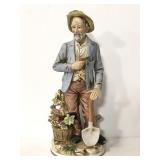 Homco painted porcelain old man figurine