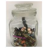 Jar of jewelry