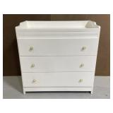 Vintage white wood changing table/dresser