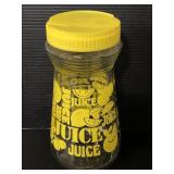 Vintage glass juice container