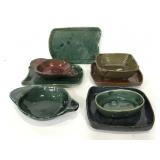 Artist signed pottery collection