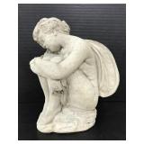 Winged Fairy cement garden statue
