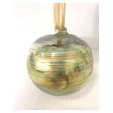 Colorful glass swirl ornament