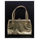 Vintage metallic clutch handbag by HL - USA