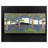 Motawi Tileworks Ann Arbor signed pottery plaque