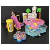 PollyPocket SuperSlide & PoolParty play sets