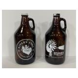 Spicers Hard Cider & Rivers Edge Brew Co growlers