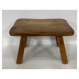 Cushman Colonial antique wood stool - Marked