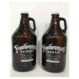 Two Frankenmuth Brewery Growlers empty