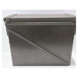 Vintage large metal ammo case