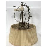 Vintage Stiffel brass finish hanging lamp