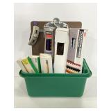 Lot of vintage school & office supplies